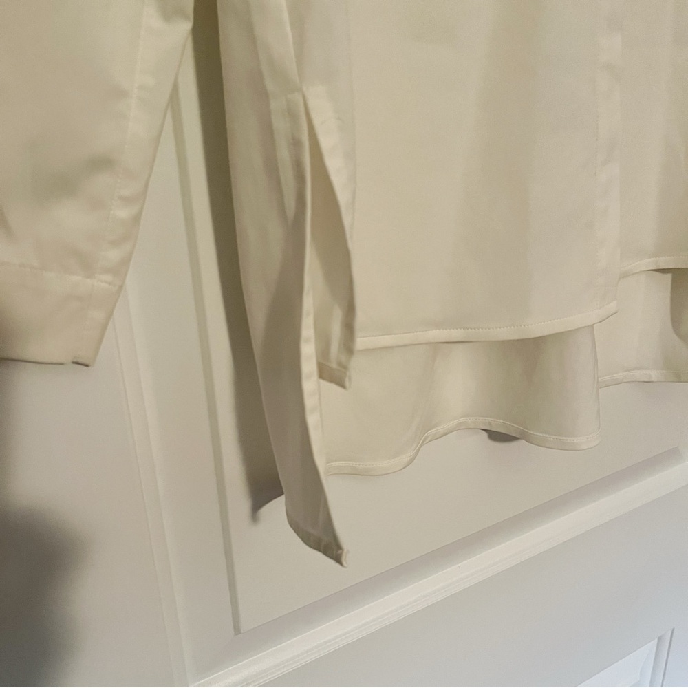 Aday Something Cool Button Down Top - Ivory/Crean - image 4